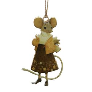 Beatrice Ochre Hanging Mouse