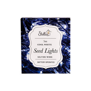 Home Away From Home: 5m Silver Cool White 50 LED Seed Lights