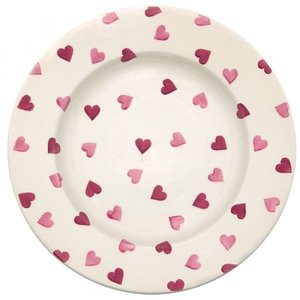 Pink Hearts 10 1/2" Plate
