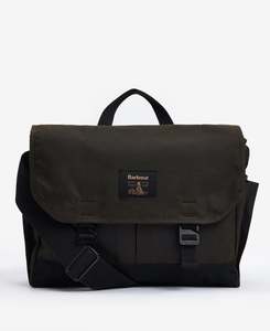 Barbour Field Wax Messenger Bag - Olive
