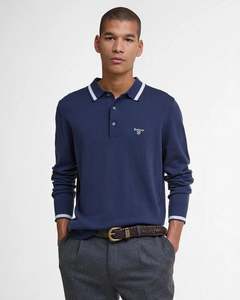 Barbour Rocton Knitted Polo Shirt Navy