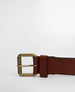Barbour Allanton Leather Belt Natural Tan