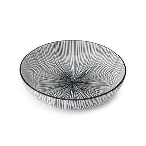 Mikasa: Mikasa Pasta Bowl 21cm Black Stripe