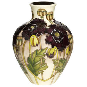 Midnight Poppy Vase 265/7