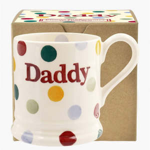 Emma Bridgewater: Half Pint Mug Polka Dot Daddy