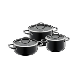 Wmf: FusionTec Mineral Black 3 Piece Cookware Set