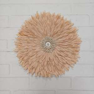 Feather Wall Decor: Medium Salted Caramel Juju