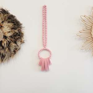 Homewares: Wooden Blush Cuttlefish Wall Hanging