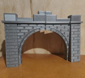 Stone Double Tunnel Portal [Scale: HO]