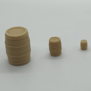Model Train: Wooden Barrel [Scale: O]