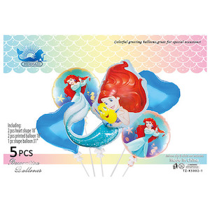 Ariel Birthday Party Balloon Set Mermaid Theme Birthday Decor Set Home Sweet Party