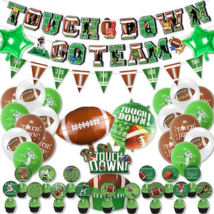Products: Super Bowl Touch Down Rugby Football Birthday Party Celebration Decoration Home Sweet Party