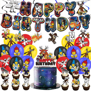 Roblox 99 Night in the Forest Birthday Party Decoration Balloons Cake Topper Hom&hellip;