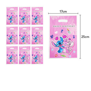 Pink Lilo Stitch Angel Party Bag Treat Bag Birthday Return Gift Favour Bag Home Sweet Party