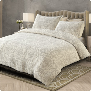 Duvet Cover Sets: Duvet Cover Set - Cambric Floral (King)