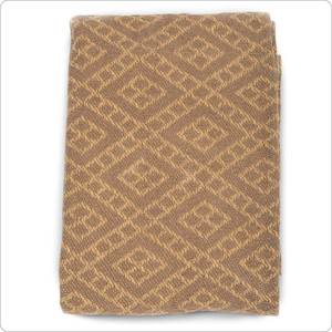 Blankets: Throw - Luxury Cotton Knit Brown Brick (127 x 154cm)