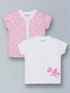 Clothing: Purple Flaunt - Girls Floral Top (2 Pack)