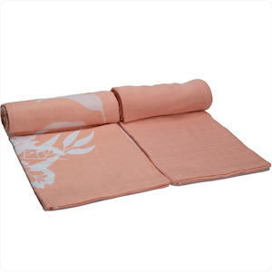 Baby Accessories: Baby Muslin Wrap - Eucalyptus Blossom (2 Pack)