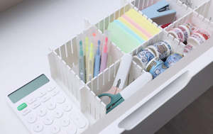 Storage Organisers: Organiser - Drawer Divide Cream (3 Sizes)