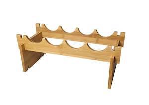 Kitchen Storage: Storage - Bamboo 4 Bottle Rack