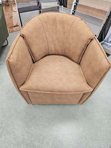 Dining Furniture: Shelly Swivel Chair Tan