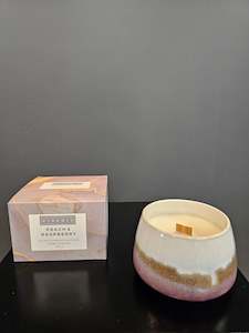 Candles Diffusers: Peach & Raspberry Ceramic Candle