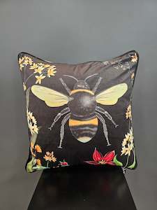 Cushions: Wildflower Bee Velvet Cushion