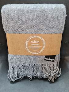 Mulberi  Serenade Throw - Stone Grey
