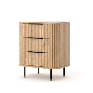 Anders 3 Drawer Bedside
