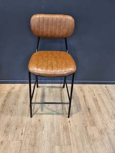 Bar Stool: Datsun Barstool in Tan Vinyl