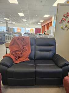 Lounge Suite: Jackson 2 Seater Recliner Charcoal