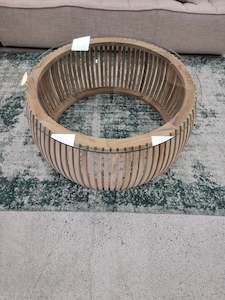 Coffee Table: Crusoe Slatted Coffee Table