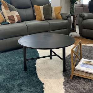 Contempo Oak Coffee Table in black