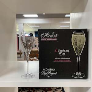 Glassware: Boxed set of 6 Atelier Spumante glasses