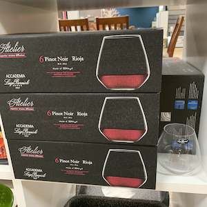 Glassware: Boxed set of 6 Atelier Pinot Noir Rioja glasses