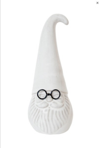 Christmas: Ceramic Santa with metal glasses Large