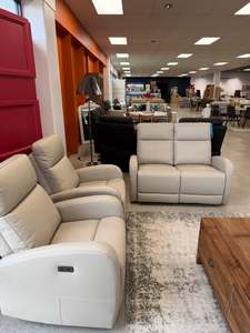 Lounge Furniture: Lexi Leather Electric 2+1+1  Seater Suite Grey