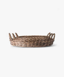 Riviera Oval Wicker Tray Small