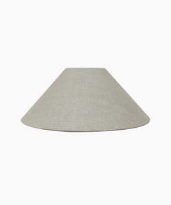 French Country: Coolie Linen Lamp Natural 50cm