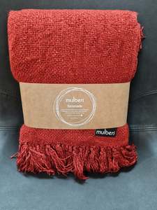 Throws: Mulberi  Serenade Throw - Cranberry