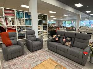 Lounge Furniture: Lucy Electric  3+1+1 Lounge Suite - Grey