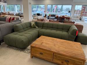 Lounge Furniture: Maggie 2 pc Suite -Boucle Green