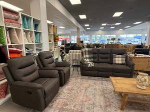 Lounge Furniture: Newman 3+1+1 Manual Reclining Suite Super Suede Chocolate