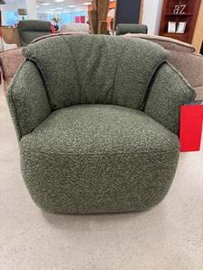 Shelly Swivel  Chair - Boucle Brown