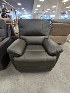 Ainsley Manual Recliner Black Leather