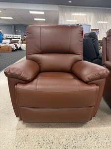 Ainsley Electric Recliner Brown