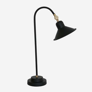 Accessories Gifts: Bureau Desk Lamp Brass and Black Finish
