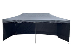 Outdoor: Pop-up Water Resistant Gazebo 3x6m - Black