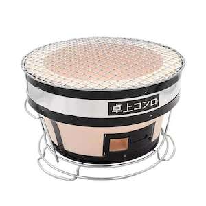 Outdoor: Japanese Ceramic Hibachi BBQ Table Grill Round