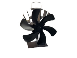 Lounge Furniture: Fireplace fan Stove fan -  6 blades black